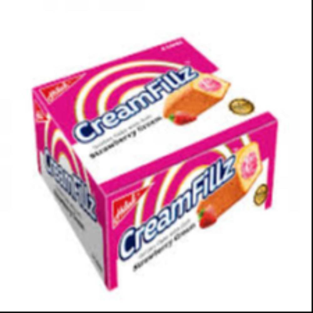 Creamfillz Golden Cake With Strawberry Cream