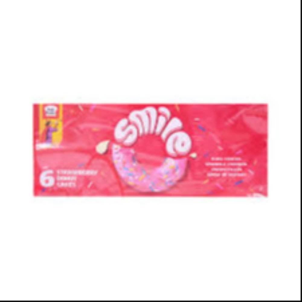 Smile Strawberry Donut Cakes